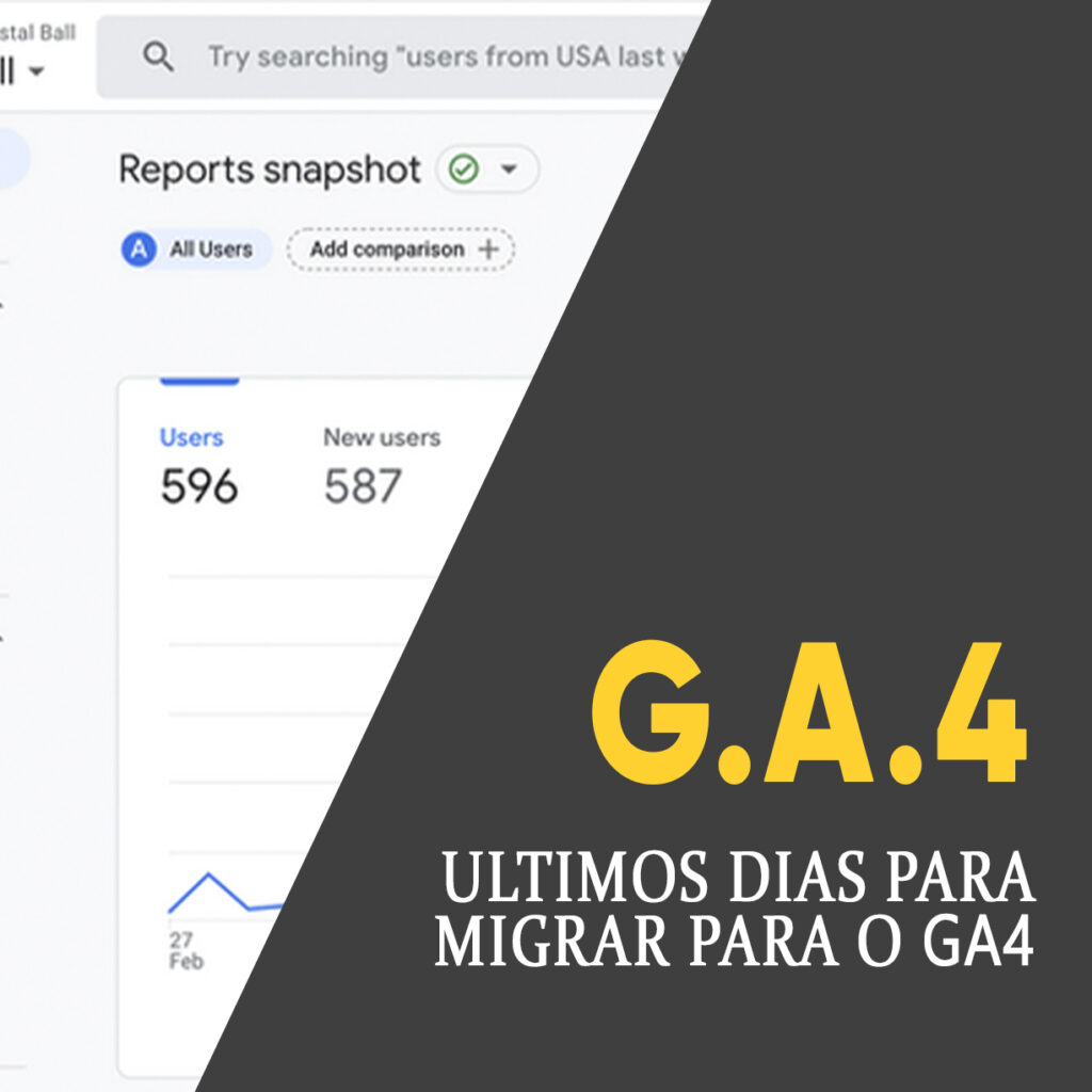 Fim do Analytics Universal, Veja migrar para o GA4 Com o fim do Google Analytics Universal o seu site pode perder dados e gráficos analíticos. Saiba como migrar para o GA4. Passo a passo.