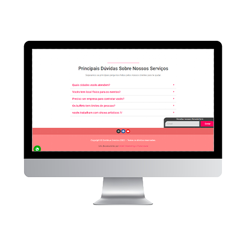 portifolio mockup site continue eventos 3 AGNC - Agência de Marketing