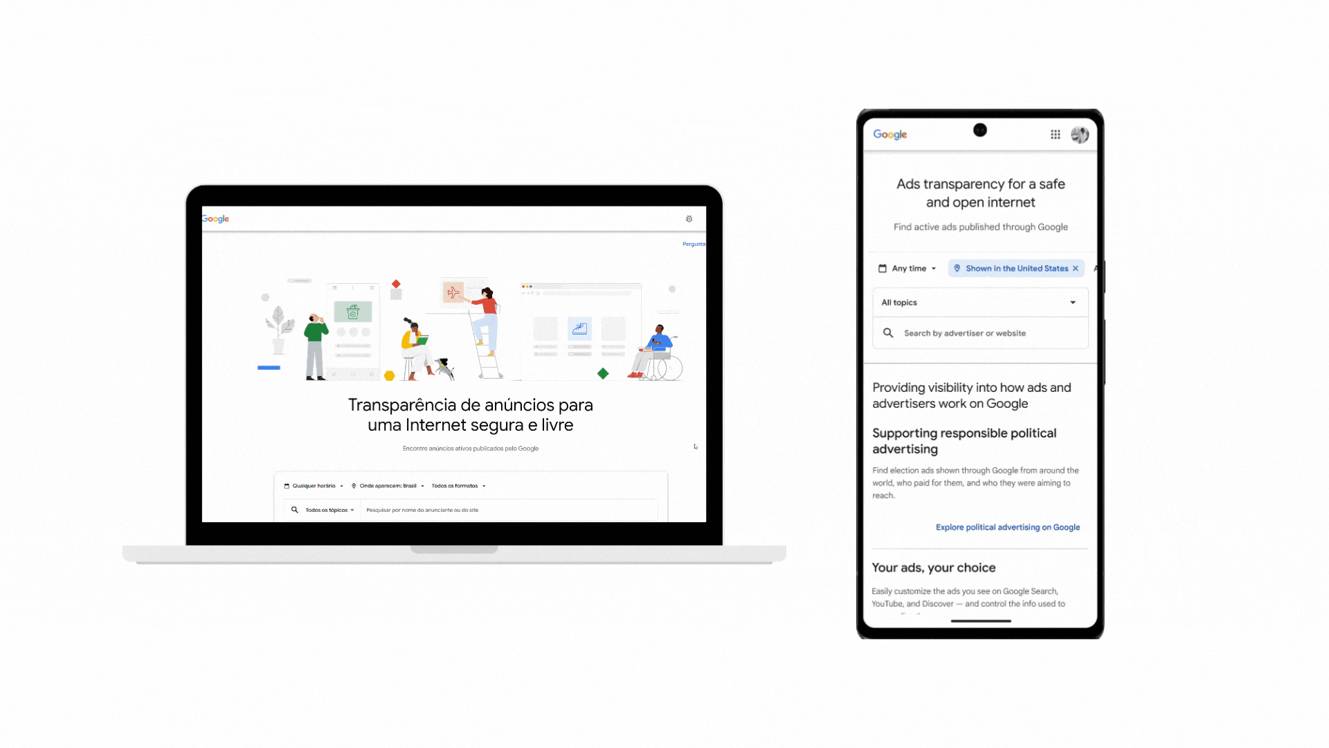 central de transparencia navegadores AGNC - Agência de Marketing