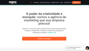 Melhores agências de marketing digital: As melhores agências de marketing digital para levar seu negócio para o próximo nível AGNC Agência de Marketing Screenshot 1 AGNC - Agência de Marketing
