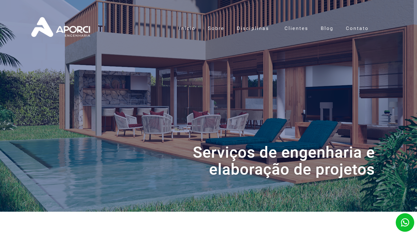 Portfolio: Site Aporci | Site Para Empresa De Arquitetura Esta buscando um profissional para criar Site para empresa de arquitetura ? Veja como ficou o site do nosso cliente e crie o seu também -> VEJA!