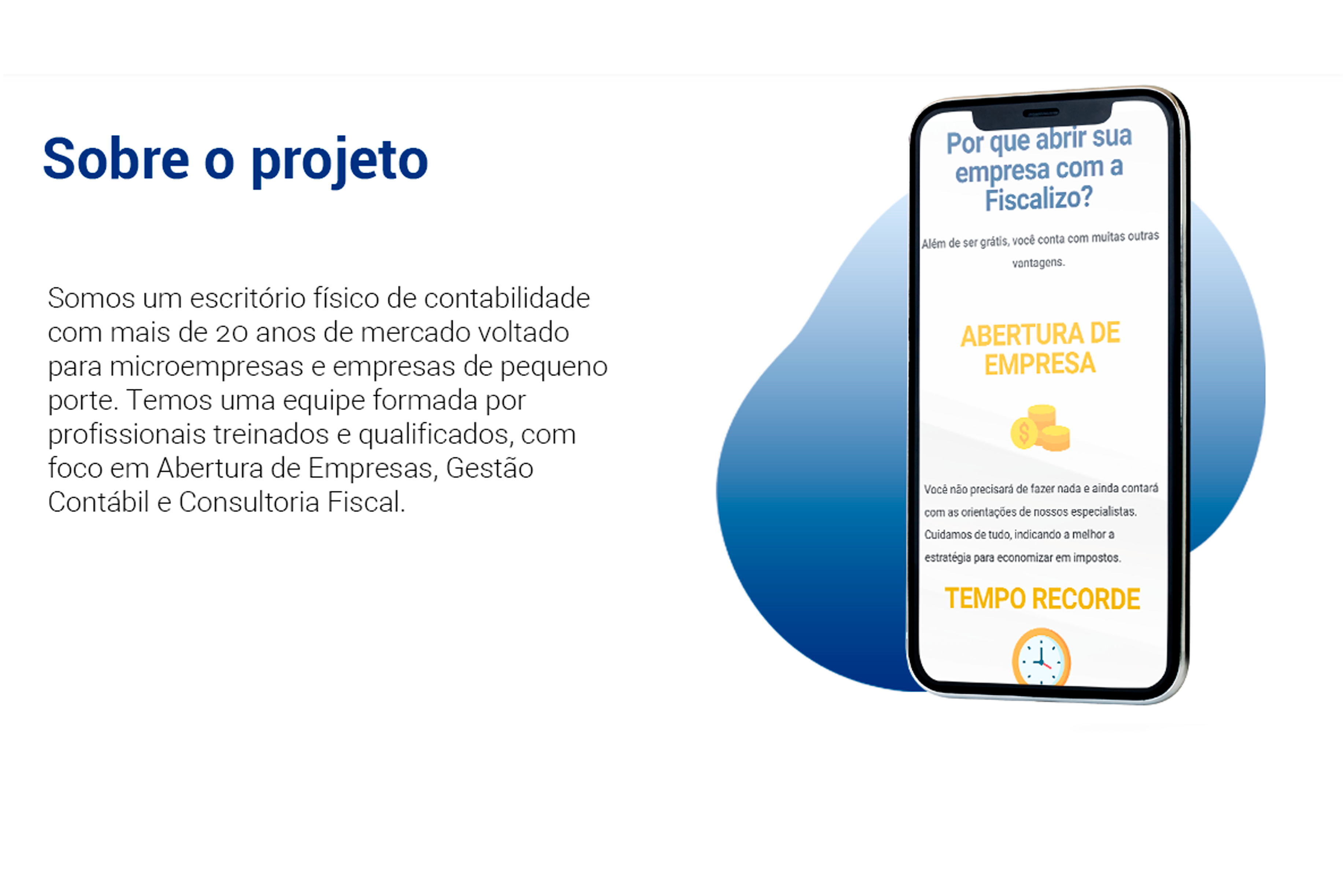 Site Fiscalizo Contabilidade | Portfolio Conheça nosso serviço de desenvolvimento de sites para contabilidade e contadores. Veja o resultado do site da Site fiscalizo contabilidade.