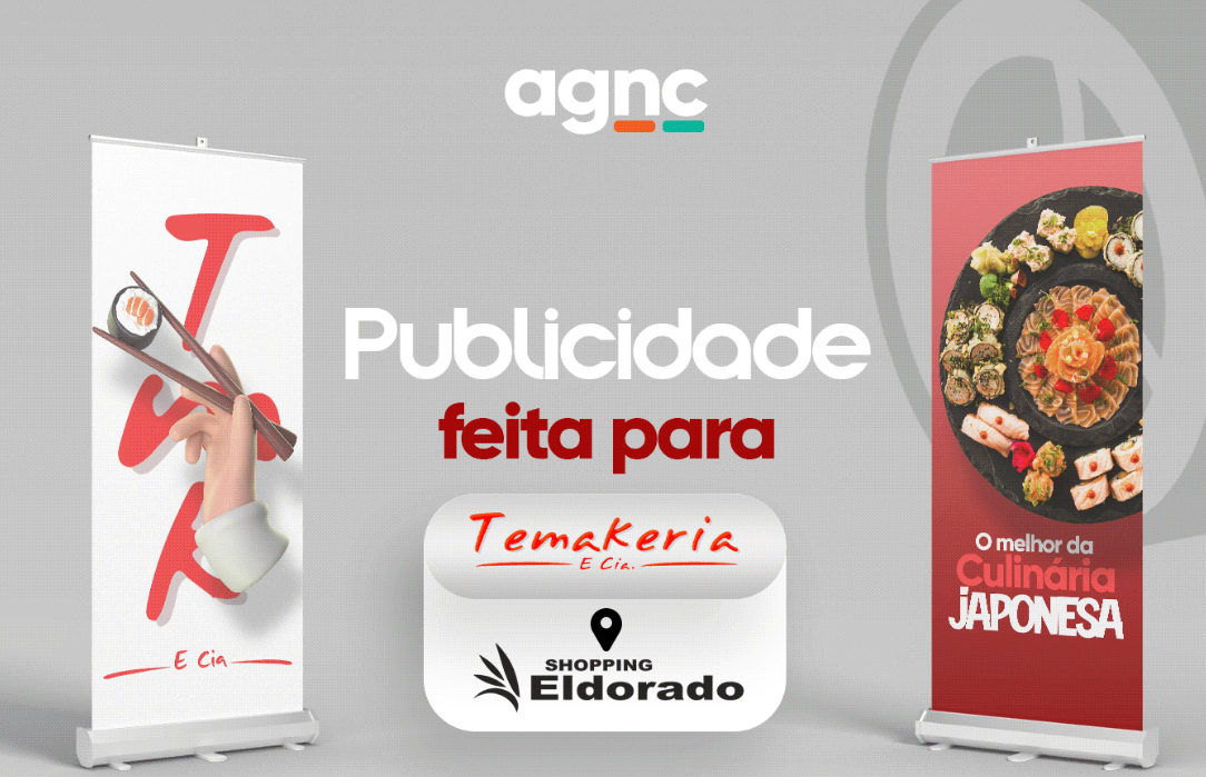 Portfolio: Publicidade Em Shopping Para Restaurante • AGNC Buscando uma publicidade em shopping para restaurante? Veja como fou nosso serviço de publicidade no shopping Eldorado para a TMK e Cia ->