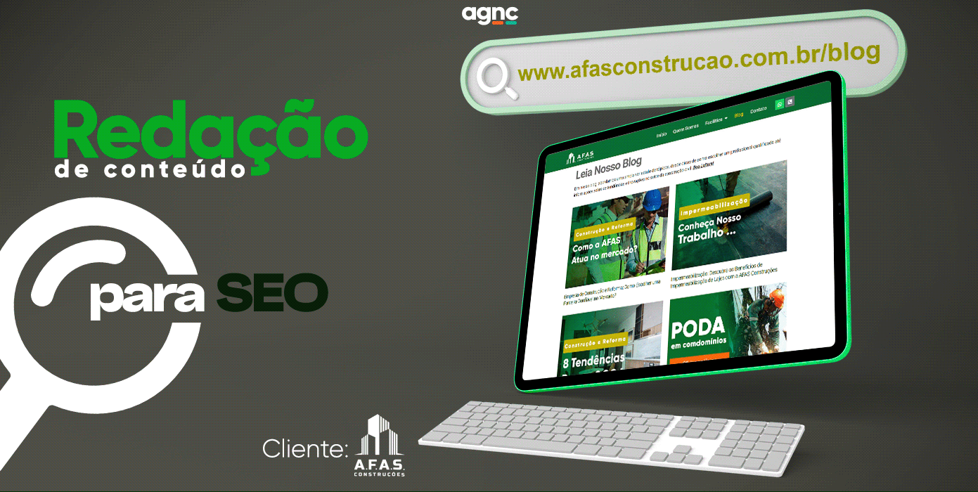 Conteúdo Para SEO AFAS Construções 2024- Veja Agora ⭐⭐⭐ Veja como foi nosso trabalho de gestão de Conteúdo Para SEO AFAS Construções (Otimização para motores de busca) em 2024.