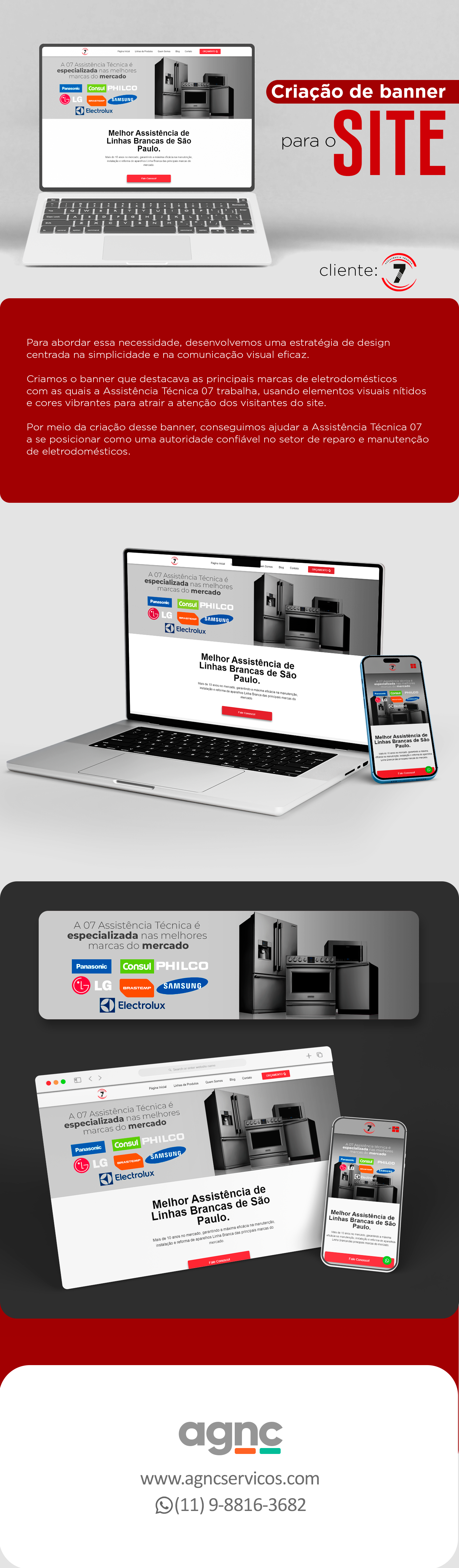 Portifolio Behance banners para site Site da assistencia tecnica 07 AGNC - Agência de Marketing