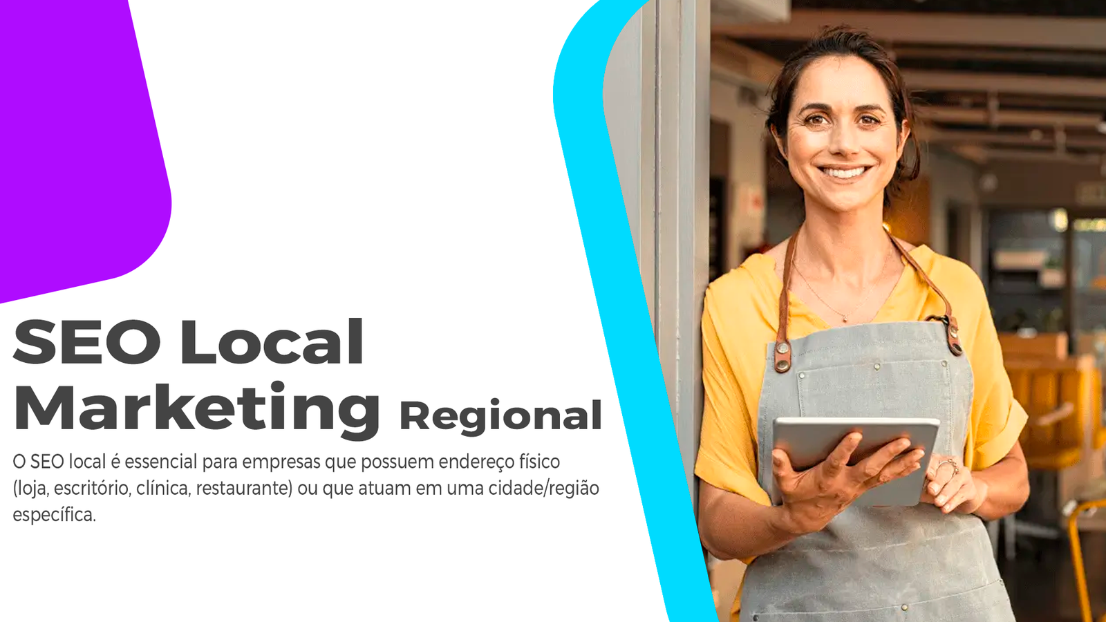 SEO Local: Seja Referência Na Sua Cidade O SEO local, ou marketing regional, é uma estratégia que visa colocar a sua empresa em destaque em todos os cenários na sua cidade. Leia!