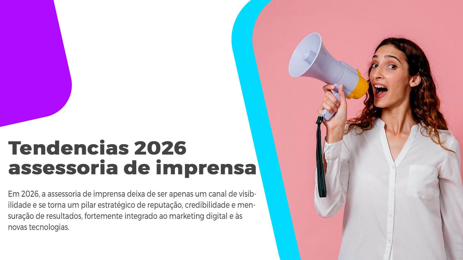 Assessoria De Imprensa Em 2026: Tendências E Os Desafios A Assessoria De Imprensa Em 2026 não é mais "métrica de vaidade" é gerar valor, branding e conversões de verdade. Veja as tendências!