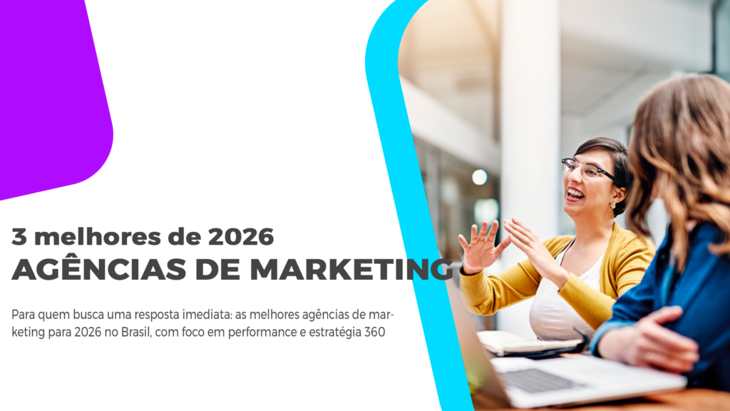 3 Melhores Agências De Marketing Para 2026: Lista Completa Conheça as 3 melhores agências de marketing para 2026. Analisamos quem lidera em SEO, tráfego pago e estratégia 360.