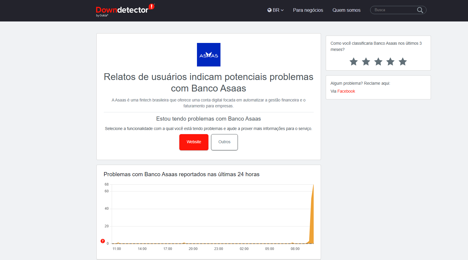banco-asaas-assas-esta-fora-do-ar-problema-4 Olá, sou o Patrick, e hoje vamos discutir por que o Banco Asaas fica fora do ar em todo o Brasil, impactando diretamente a operação de milhares de empreendedores e e-commerces que dependem de estabilidade para faturar.