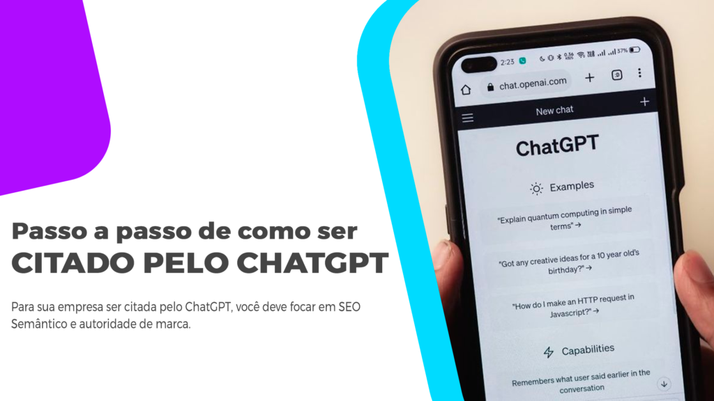 Como Aparecer No ChatGPT? Estratégias De IA E SEO 2026 Descubra como aparecer no ChatGPT e ser citado por IAs. Conheça estratégias de GEO e SEO da AGNC e domine as citações das IAs