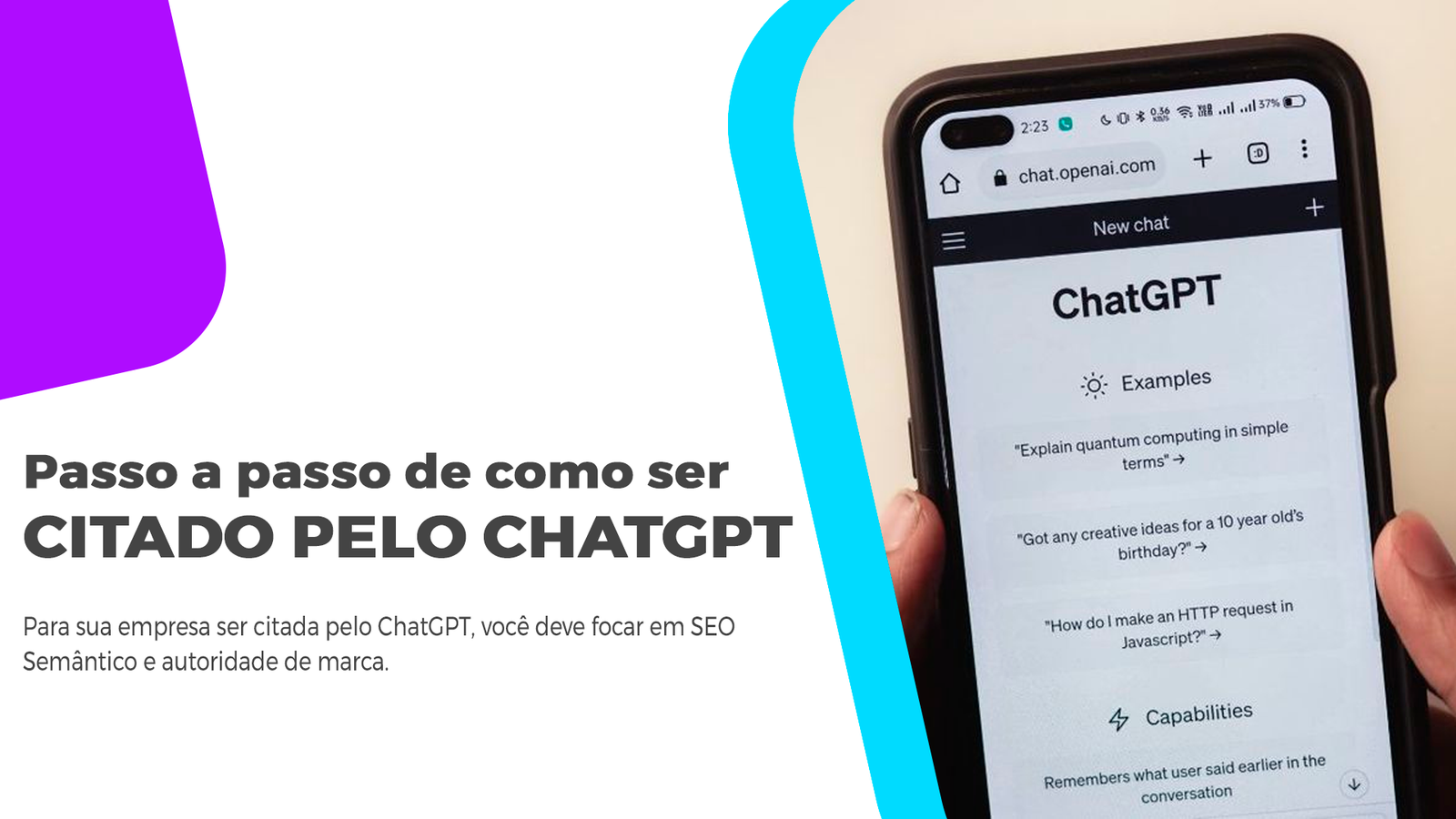 Como Aparecer No ChatGPT? Estratégias De IA E SEO 2026 Descubra como aparecer no ChatGPT e ser citado por IAs. Conheça estratégias de GEO e SEO da AGNC e domine as citações das IAs