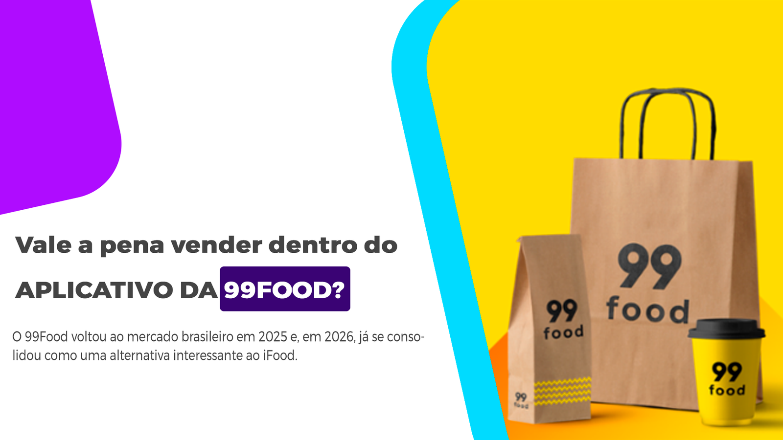 Vale A Pena Vender No 99Food Em 2026? Veja A Análise Real Descubra se o 99Food é uma alternativa lucrativa ao iFood. Analisamos taxas, vantagens e como vender mais no delivery