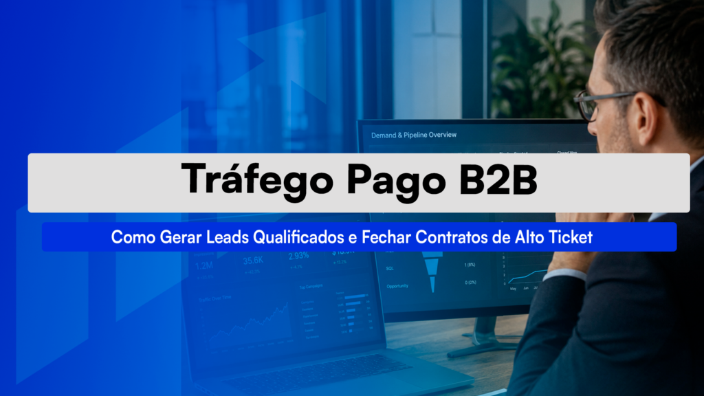 Tráfego Pago B2B: Como Gerar Leads Qualificados e Fechar Contratos de Alto Ticket AGNC Agência de Marketing Tráfego Pago B2B: Como Transformar Anúncios Em Leads Descubra como estruturar o tráfego pago B2B no LinkedIn e Google Ads para atrair decisores corporativos e gerar leads qualificados
